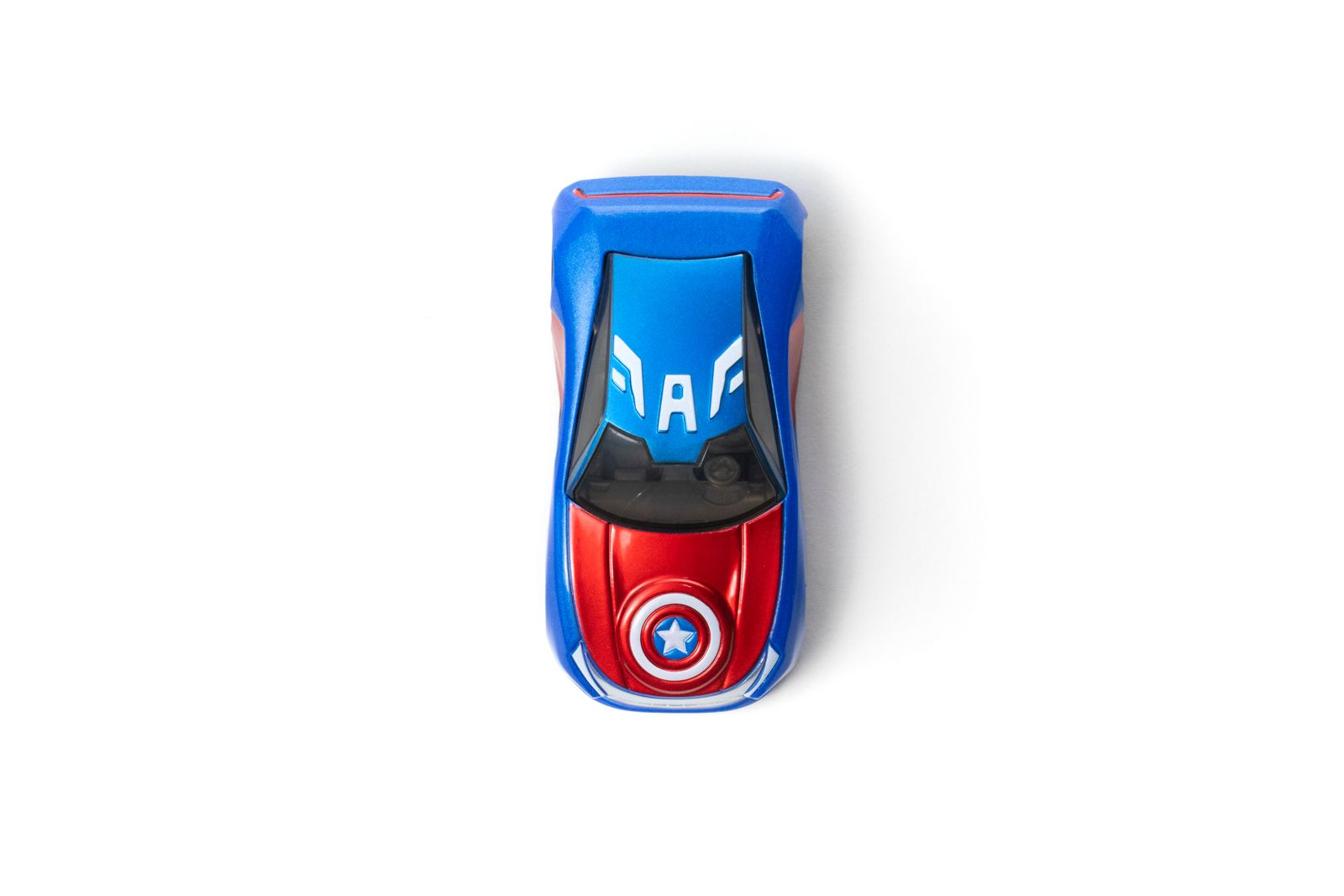 Marvel Go Collection Captain America Racing Launcher Set Vehicle