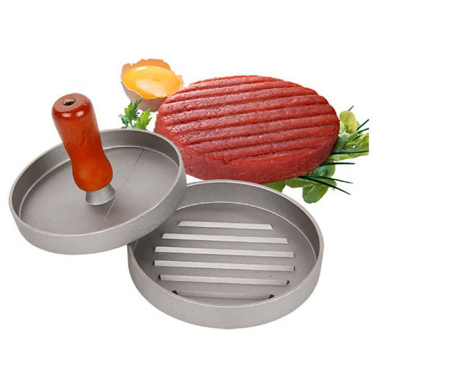 Metal Patty Make Hamburger Pressesr Machine Meatloaf Stainless Steel Mold Hamburger Presses Patties 4.7inch