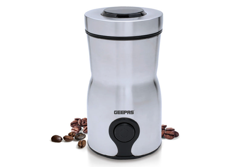 Shop Geepas Electric Coffee Grinder Silver | Best Grinder | Halabh