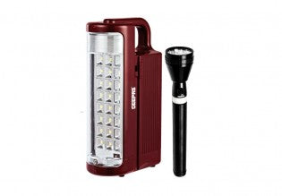 Geepas 3SC Rech Led Flashlight+Led Lantern 1 X 10 | in Bahrain | Halabh.com