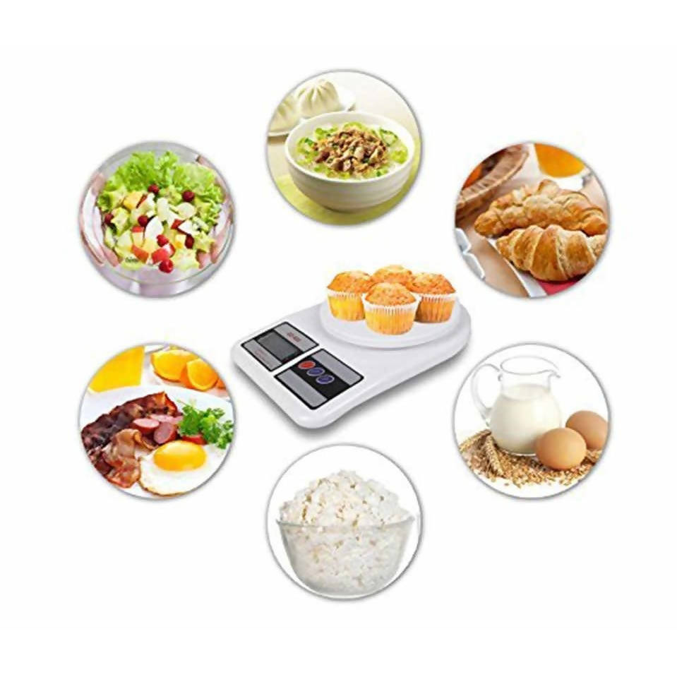 Sf Electronic Kitchen Weighing Scale White & Grey