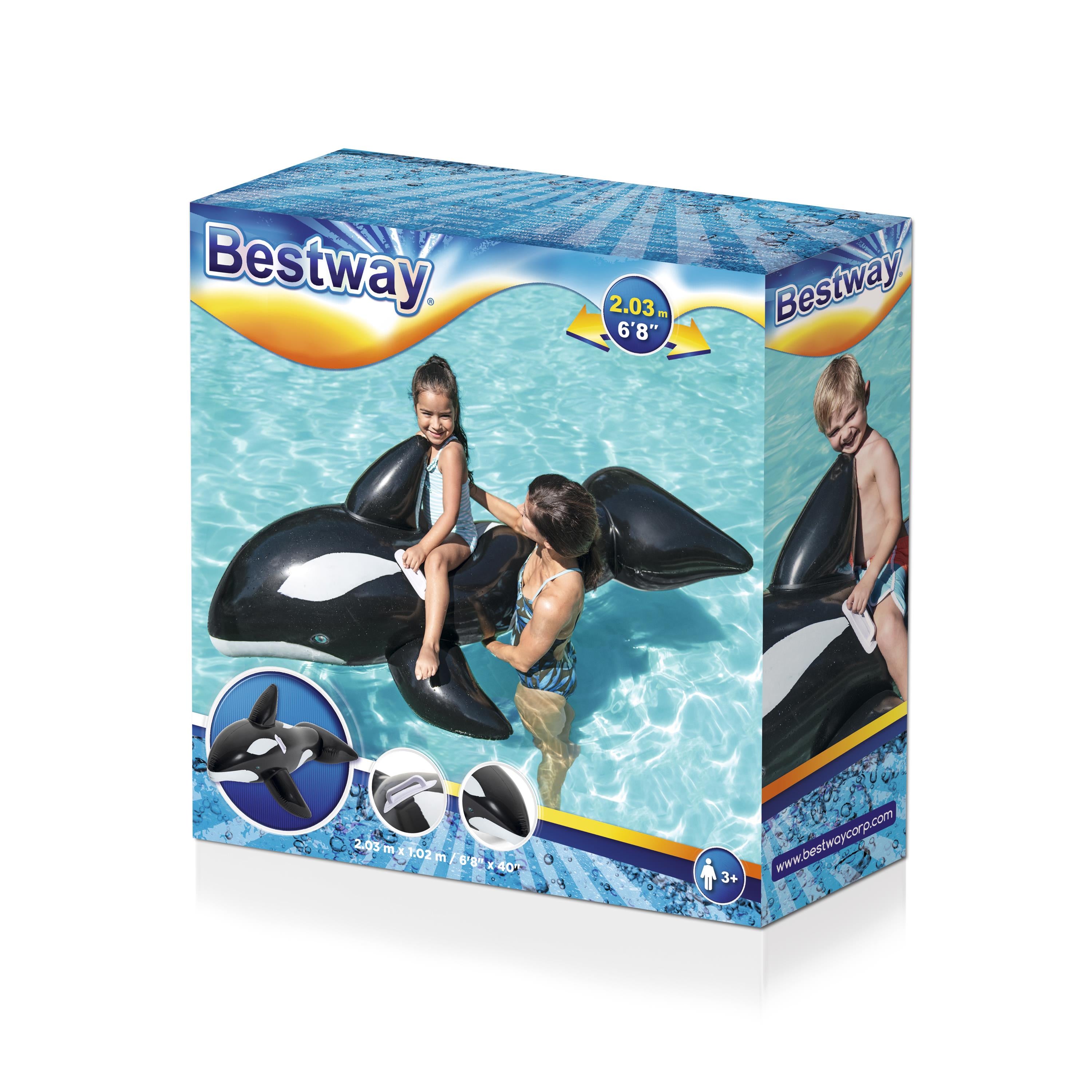 Bestway Jumbo Whale Ride On Pool Inflatable 2m Long