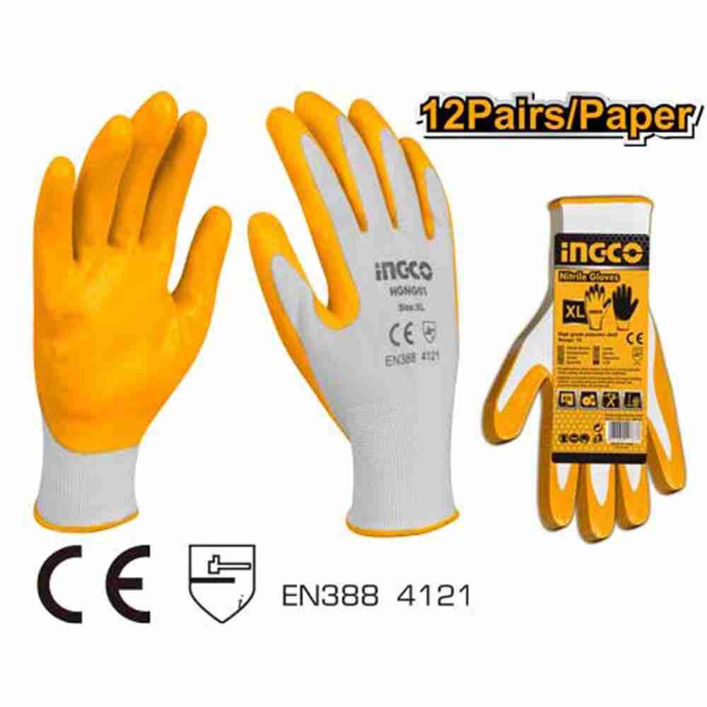 Ingco Nitrile Coated Gloves - HGNG01