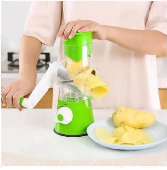 Manual Vegetable Cutter Slicer Kitchen Accessories Multifunctional Round Mandoline Slicer Potato Cheese Kitchen Gadgets