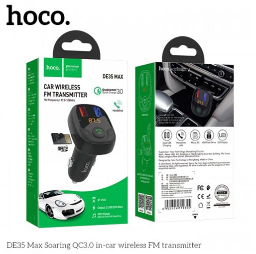 Hoco Max Car Wireless FM Transmitter