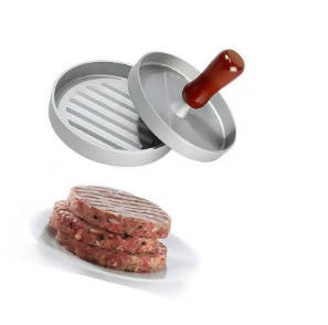 Metal Patty Make Hamburger Pressesr Machine Meatloaf Stainless Steel Mold Hamburger Presses Patties 4.7inch