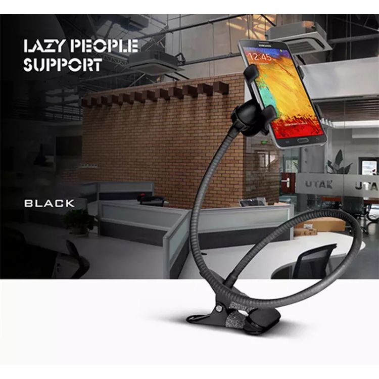 Long Arm Flexible Bed Desk Phone Holder for iPhone