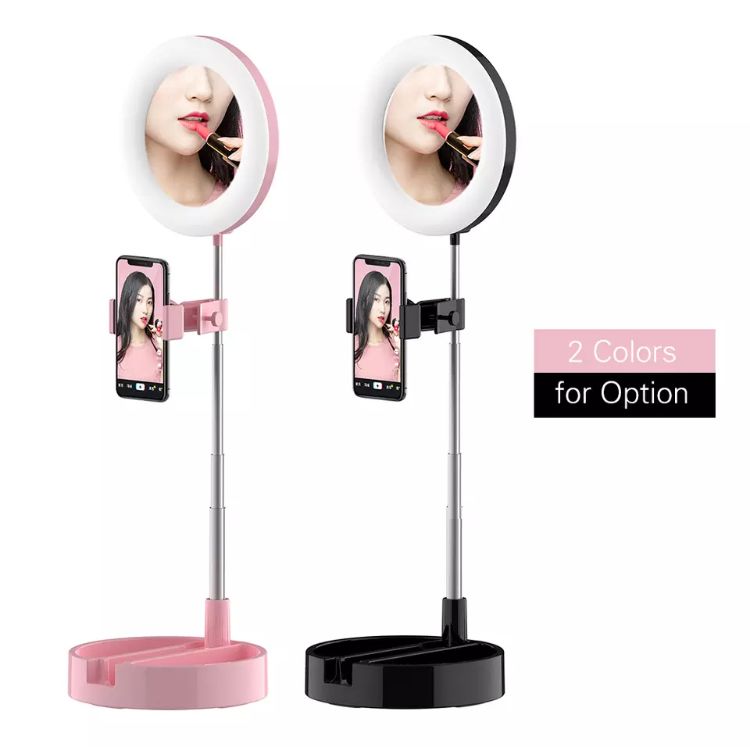 Makeup Mirror with Phone Holder