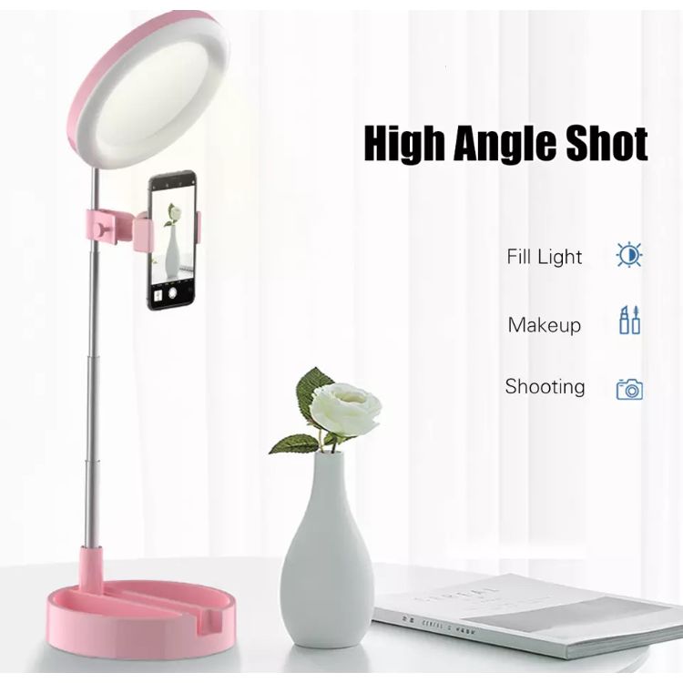 Makeup Mirror with Phone Holder