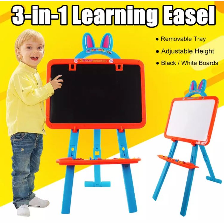 Magnetic Drawing Blackboard Whiteboard double Sided Adjustable Easel Painting Toy Early Education Learning Toys