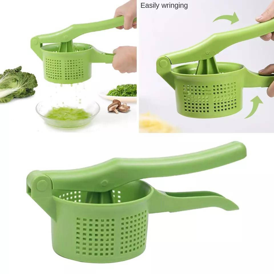 Salad Spinner Manual Vegetables Dehydrator Press Water Lettuce Strainer