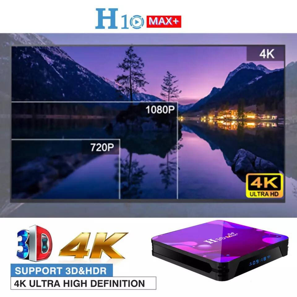 H10 Max plus Smart TV BOX Android 10 Set top Box 2.4G 5G Wifi tvbox Allwinner H313 4K Media Player Fast App Android TV Receiver