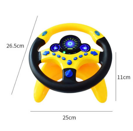 Beloved Store Cute Steering Wheel Toy For Children Including Simulation Driving Sound Educational Electronic Travel kids Toys