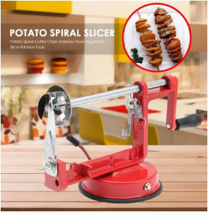 Potato Spiral Cutter Chips Stainless Steel Vegetable Slicer Kitchen Tools Stainless Steel Potato Spiral Slicer For Home Barbecue