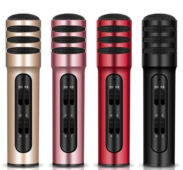 Mobile Phone Microphone Mouthpiece Karaoke Gadget Singing Live Anchor Children's Home Computer Set Sound Card Equipment