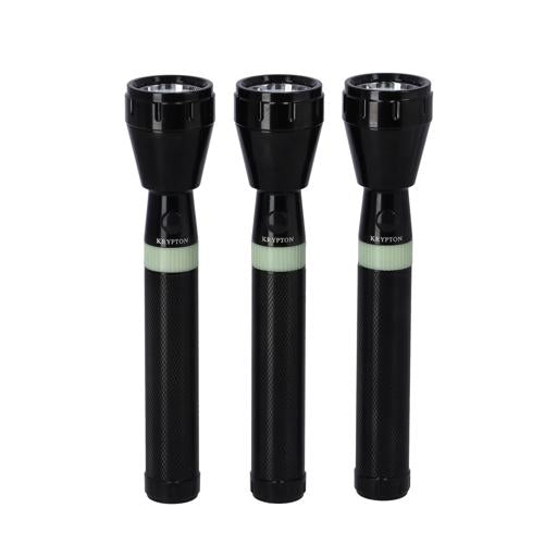 Rech Led Flashlight 3Pcs Combo/2Sc