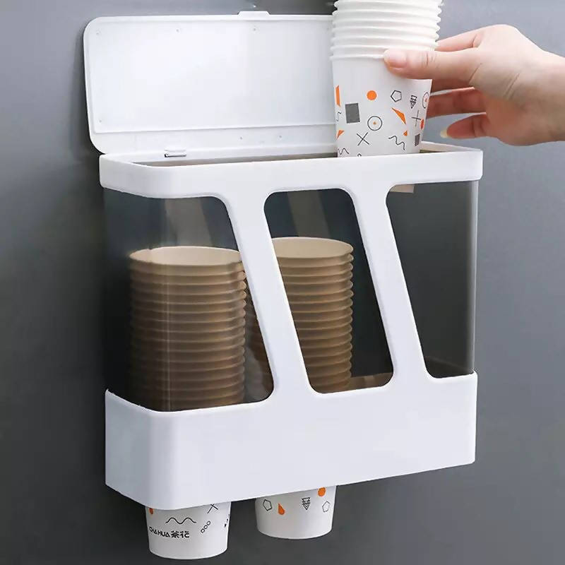 3 cylinder cup extractor wall mounted disposable cup holder