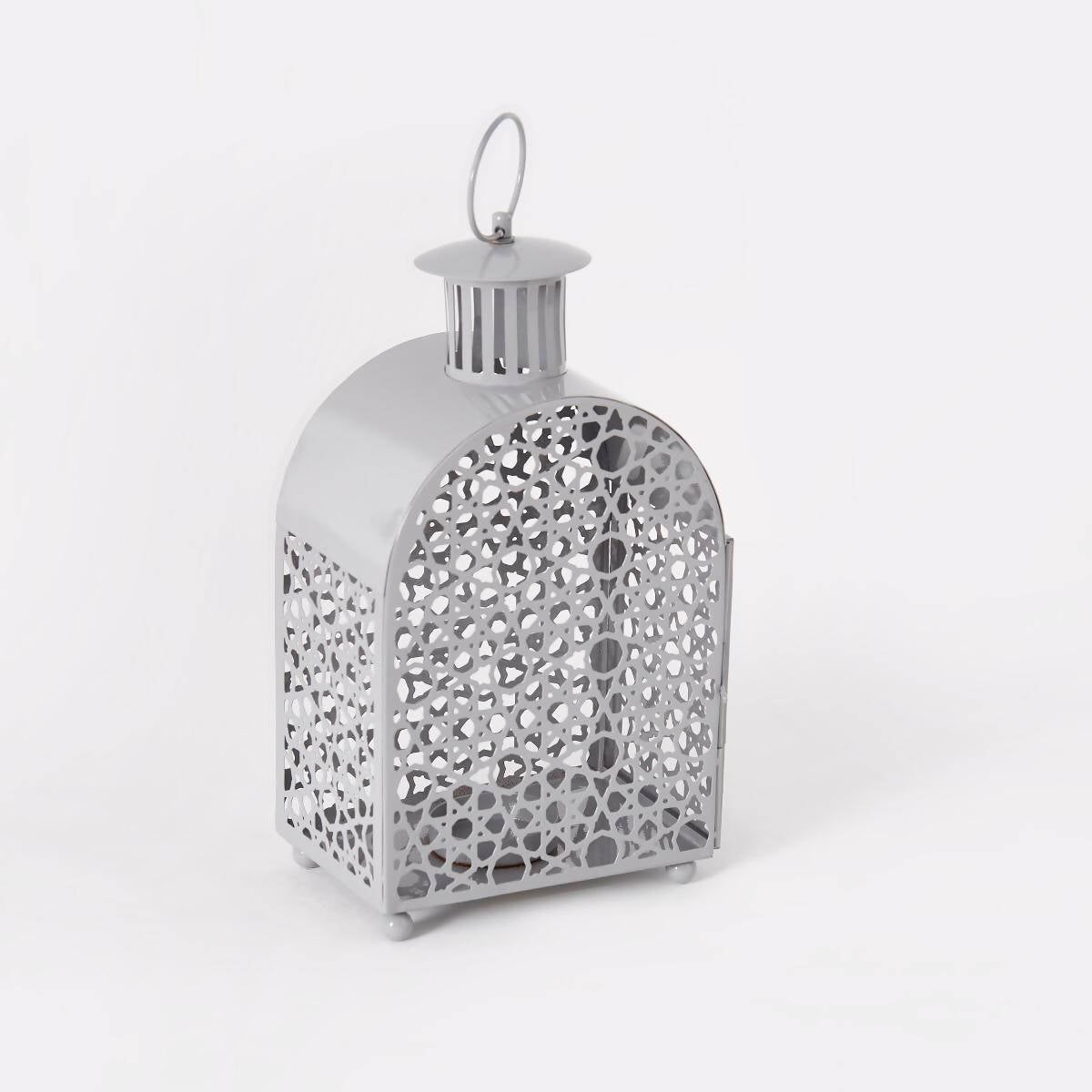 Noah Metal Fiona Golden Jaali Lantern - 14.5x10.5x27 cms