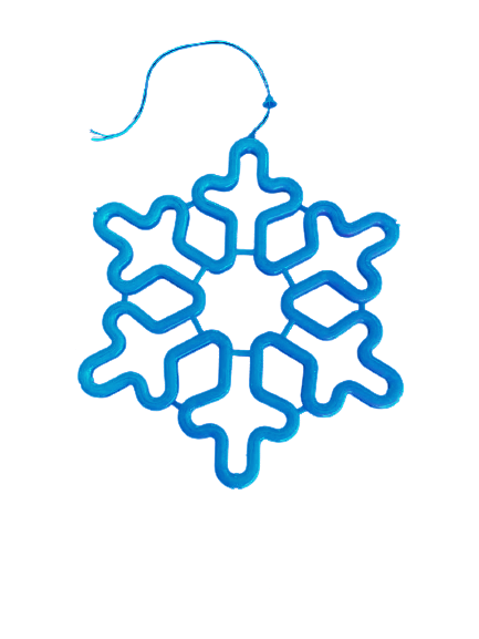 Plastic Snowflake Light 30cm