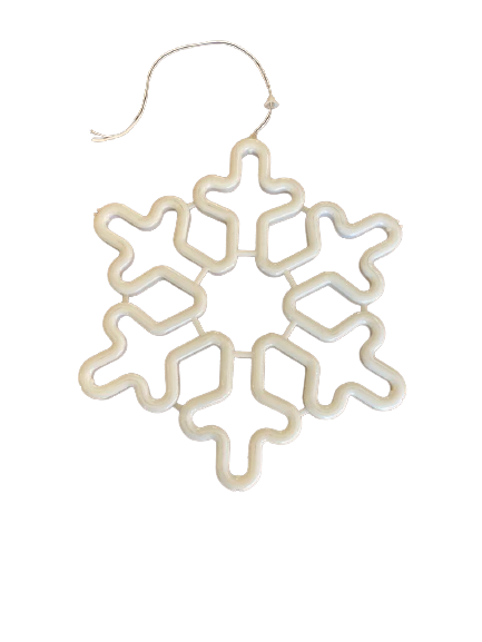 Plastic Snowflake Light 30cm