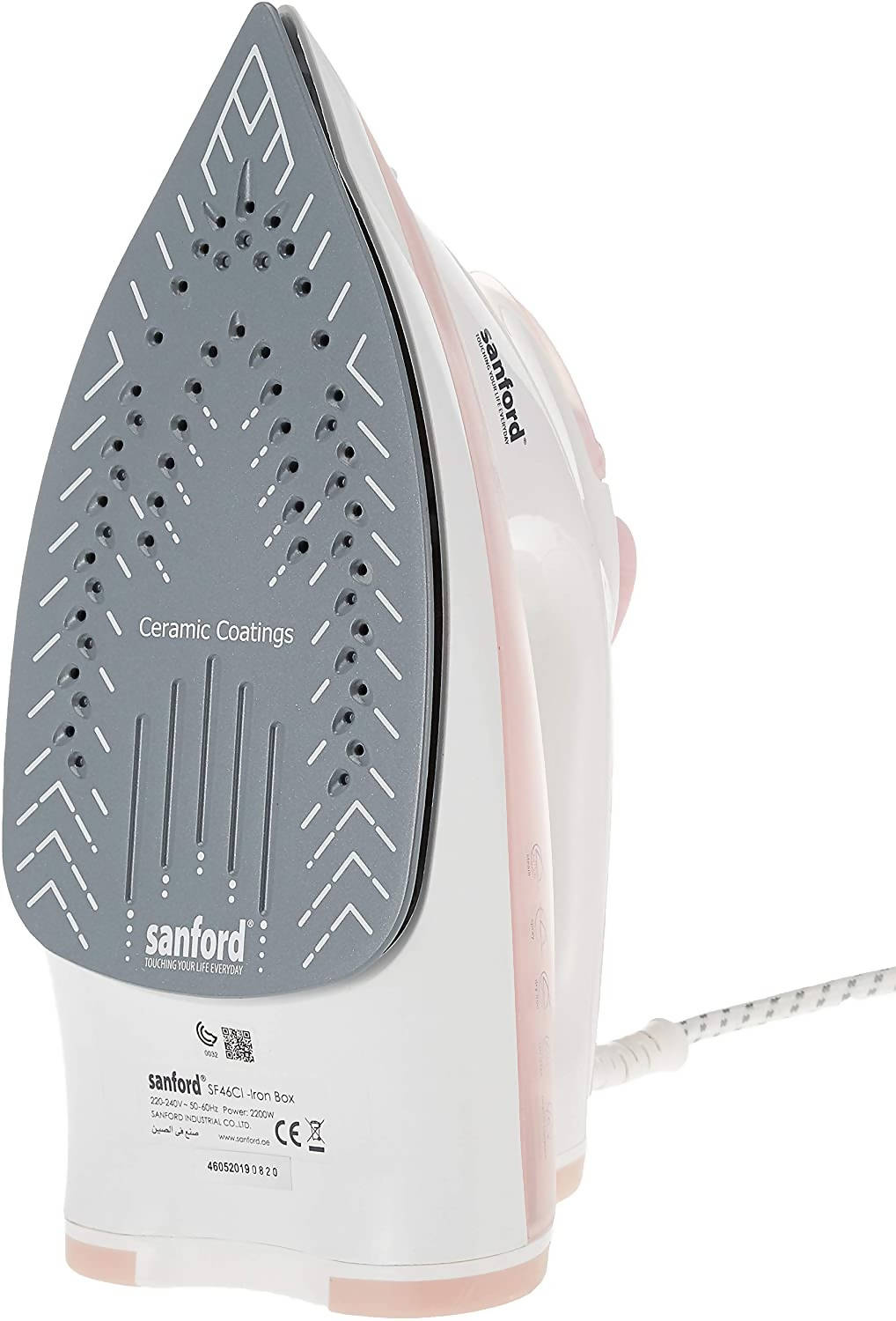 Sanford Ceramic Steam Iron Pink | reliable performance | lightweight | variable steam settings | safety features | stylish | even heat distribution | Halabh.com