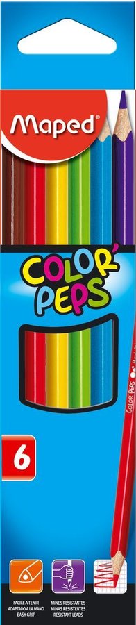 Maped Solour Peps Pencils 6 Col Set