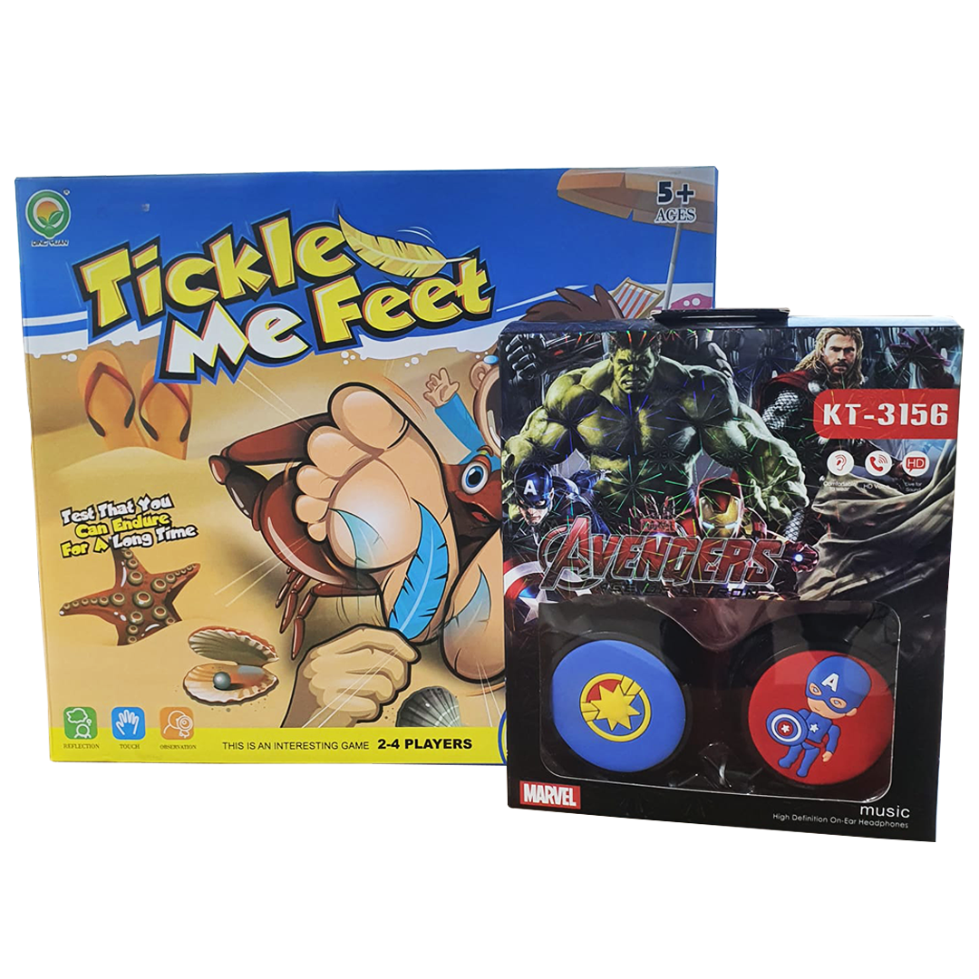 Tickle Me Feet & Avengers Music Stereo HeadPhones - Bundle Offer