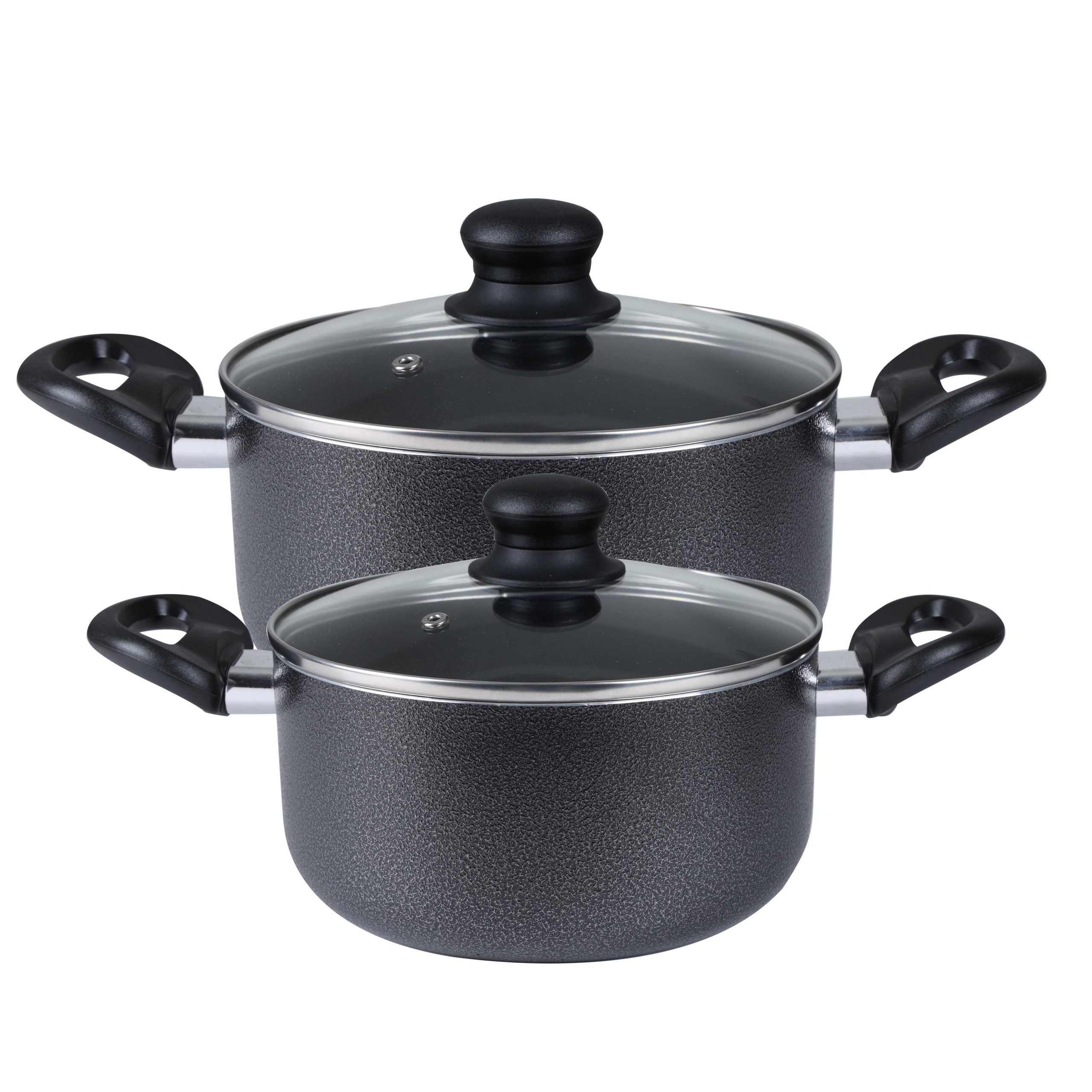 Royalford RF7923 Royalford 8 Pcs Non Stick Cookware Set Comfortable Heat Resistant Handles Scratch Resistant