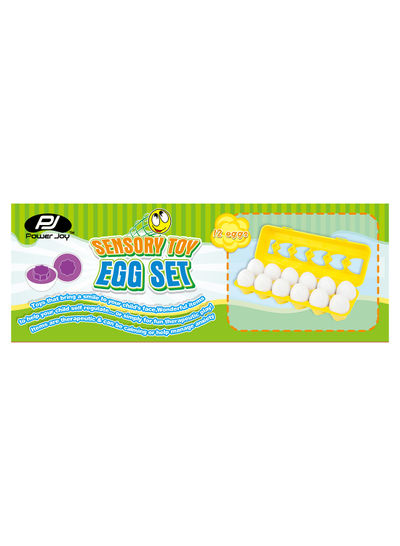 Power Joy Sensory Toy Egg Set 12 Pieces 7cm