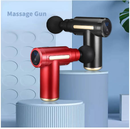 Electric Massage Gun Gear Fascia Gun Deep Tissue Neck Body Back Muscle Massager Relaxation Pain Relief Exercise