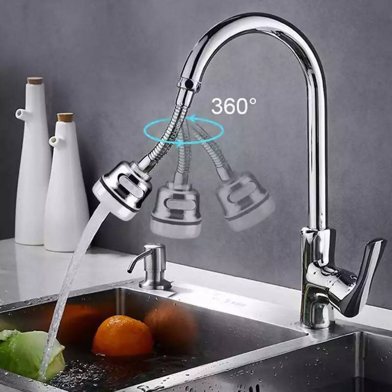 Kitchen Faucet Tap 3 Level Adjusting 360 Degree Rotate Flexible Aerator Diffuser Faucet Nozzle Filtered Faucet Accessories