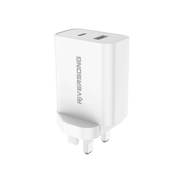 Riversong PowerKub Charger Qualcomm Quick Charge 3.0 White