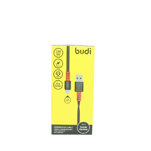 Budi M8J156T USB Type-C 1M 2.4A Faster-BLACK