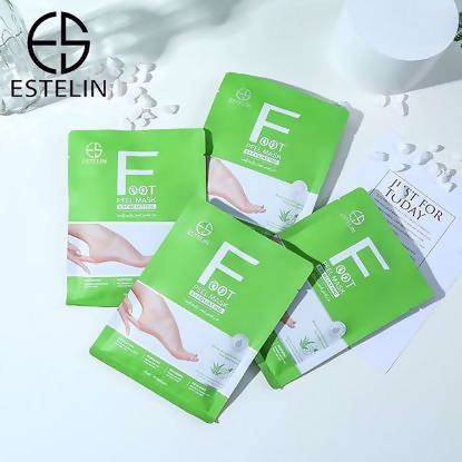 ESTELIN Foot Care Vitamin C Exfoliating Foot Peel Mask Alovera