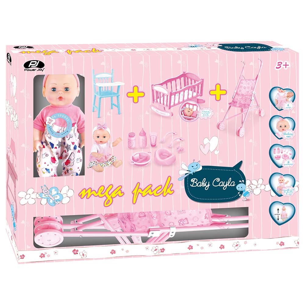 Power Joy Toys | ALGT Toys | Age 3 and Above Kids | Baby Doll | Mega Doll Set | Character Toy | Doll | Doll Playset | Fun Toy | Toys for Kids in Bahrain | Halabh.com