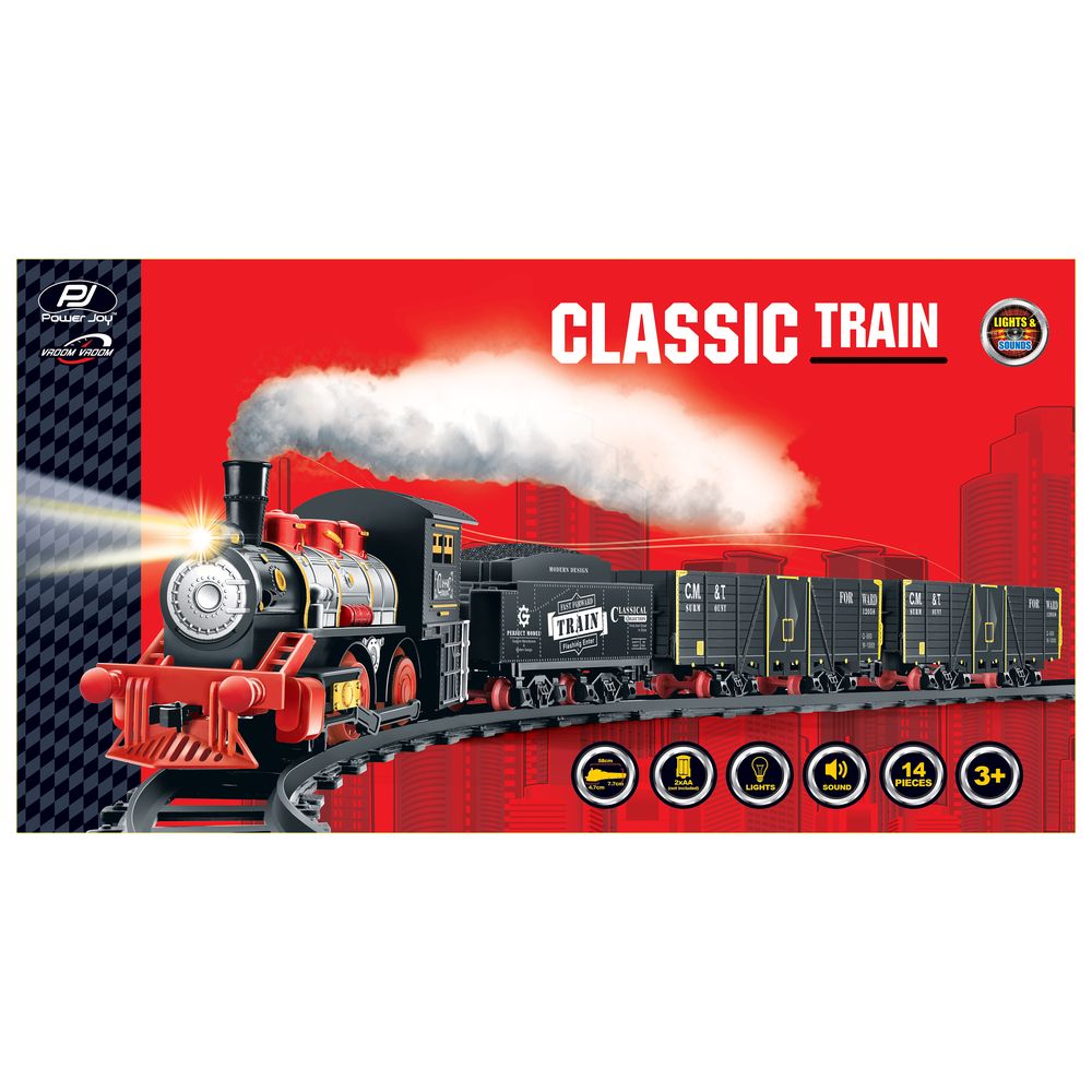 Power Joy V Vroom Classic Train Toys for Kids