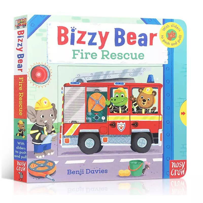 Bizzy Bear Fire Rescue English 3D Flap Picture Book Cardboard Book Baby Books Educational for Children