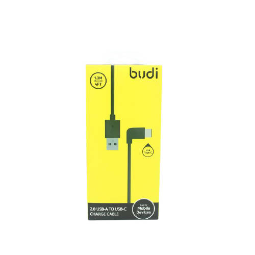 Budi M8J147T-BLK Usb Type-C 1M 2.4A Faster