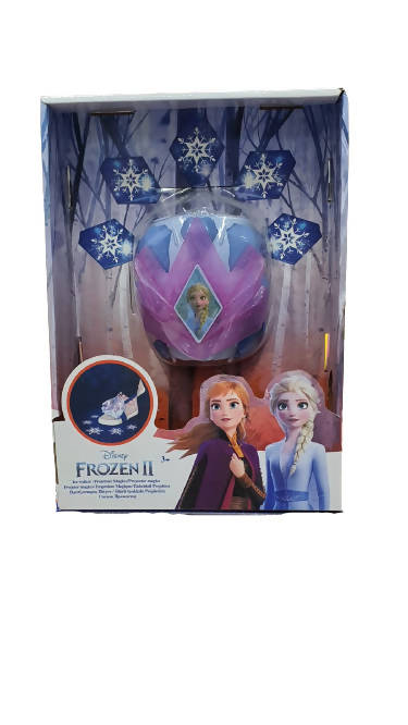 Disney Frozen2 Elsa Action toy wear the ice walker magico proiettore Snowflake shape foot glow Shoe cover for Kids