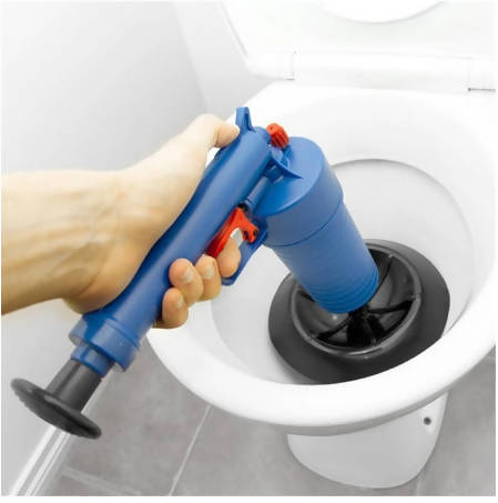 Home High Pressure Air Drain Blaster Pump Plunger Sink Pipe Clog Remover Toilets Bathroom Kitchen Cleaner Kit