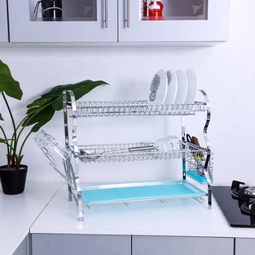 Royalford  3 Layer Dish Rack Silver