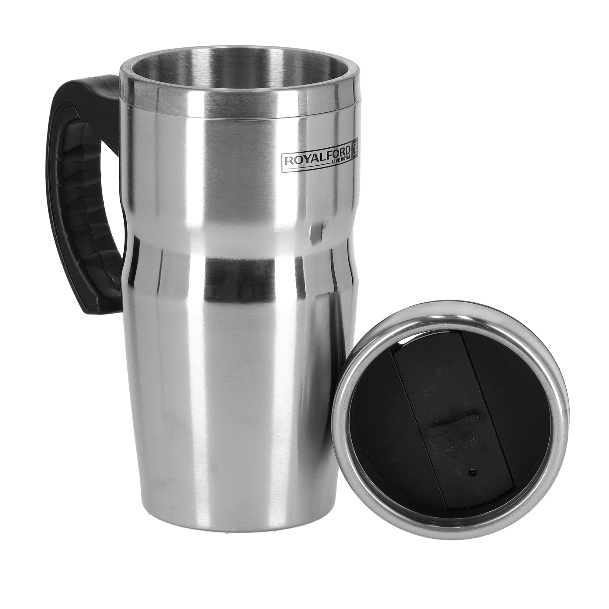 Royalford 480 ml Travel Double Wall Mug