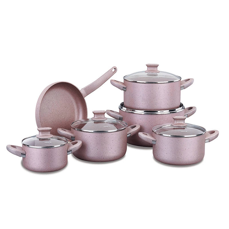 Korkmaz Lina Rosegold 2XL 11 Pcs Cookware Set A-2604