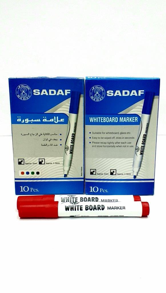 Sadaf White Board Marker 5Mm Red