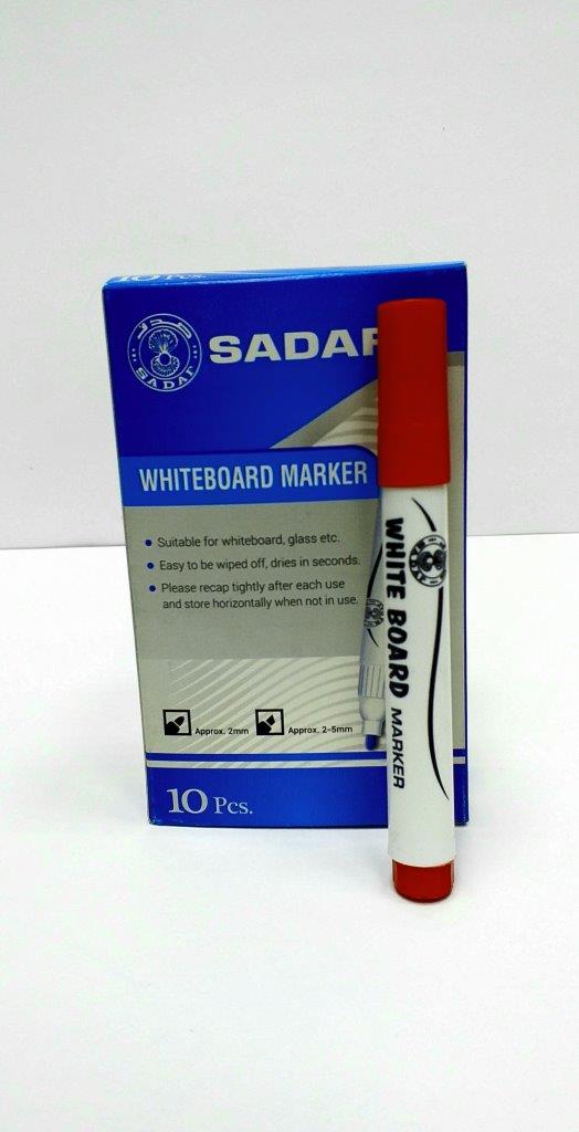 Sadaf White Board Marker 5Mm Red