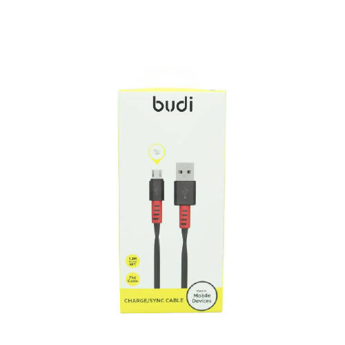 Budi M8J156M USB Micro 1M 2.4A Faster-BLACK