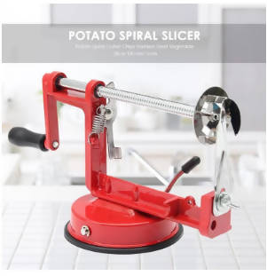 Potato Spiral Cutter Chips Stainless Steel Vegetable Slicer Kitchen Tools Stainless Steel Potato Spiral Slicer For Home Barbecue