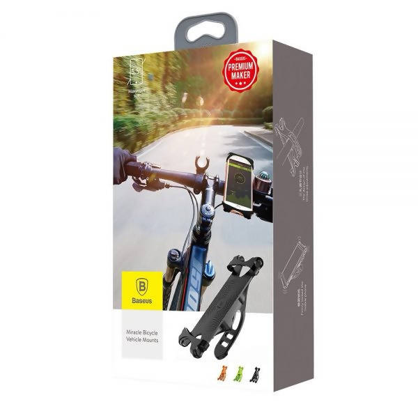 Baseus Holder Miracle Bike Carrier Por Phones Black