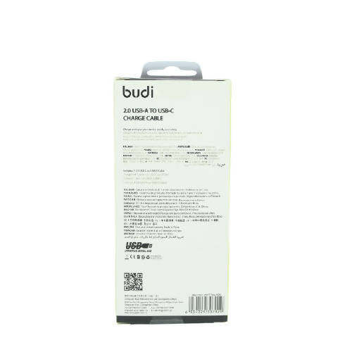 Budi M8J150T USB Type-C 1M 2.4A Faster-WHITE