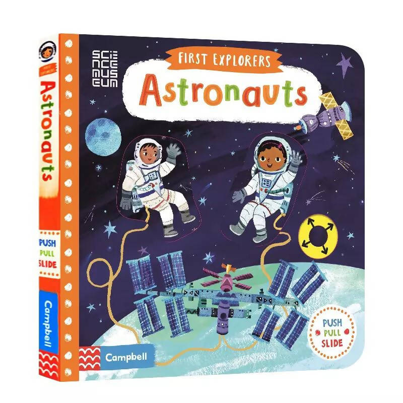 children English Picture Books First Small Home Astronauts Children Organs Operation Educational Interactive Game Board Book